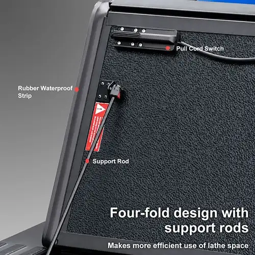 Low Profile Hard Quad-Fold Tonneau Cover for Nissan Titan