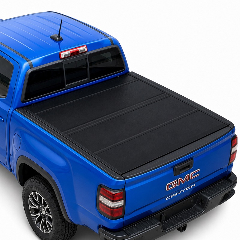 Matalaprofiilinen kova nelitaittuva Tonneau-kansi GMC Canyonille