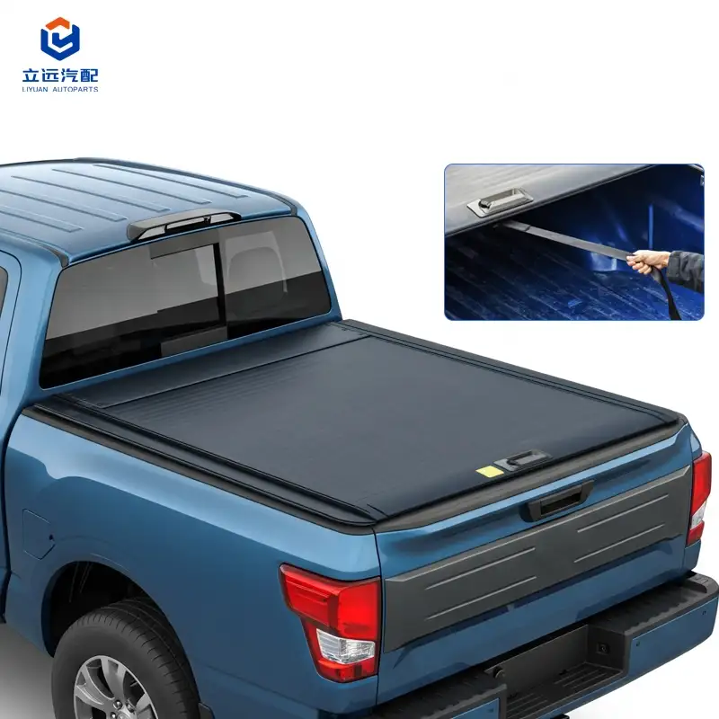 Manuaalinen kova alumiininen sisäänvedettävä Tonneau-suojus Nissan Mitsubishille